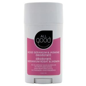 Дезодорант All Good Rose Geranium & Jasmine 2,5 унции
