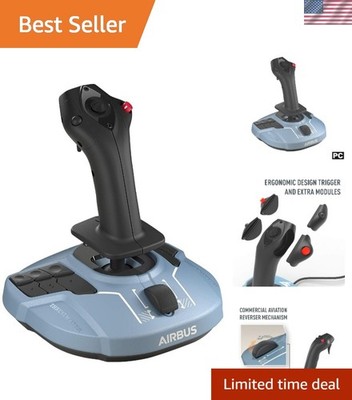Thrustmaster TCA Sidestick Airbus Edition, Magnetic Sensor Flight Joystick, 1...