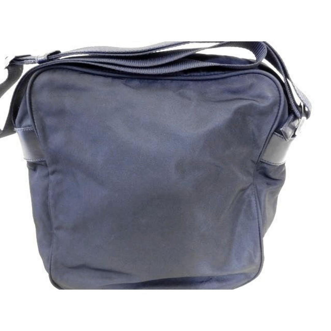 PRADA Shoulder Bag Nylon Black Crossbody Triangle Logo Logo Plate Men s Ladies 7 thumbnail 2