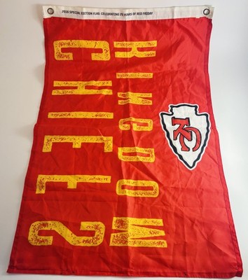 Kansas City Chiefs McDonalds Red Friday Flag 2016 Special Edition Flag 25 YEARS