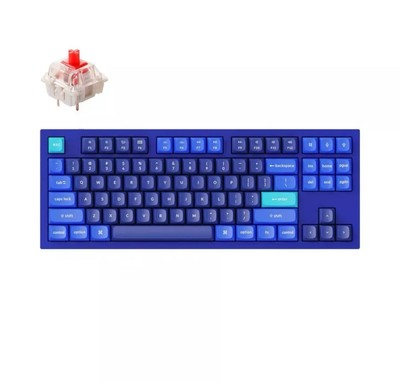 Keychron Q3 Wired Mechanical Keyboard Blue RGB Mac Windows Hot Swap Red Switch