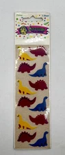 Sealed Vintage 1990 Sandylion Fuzzy Dinosaurs Stickers Flocked 90s Vintage