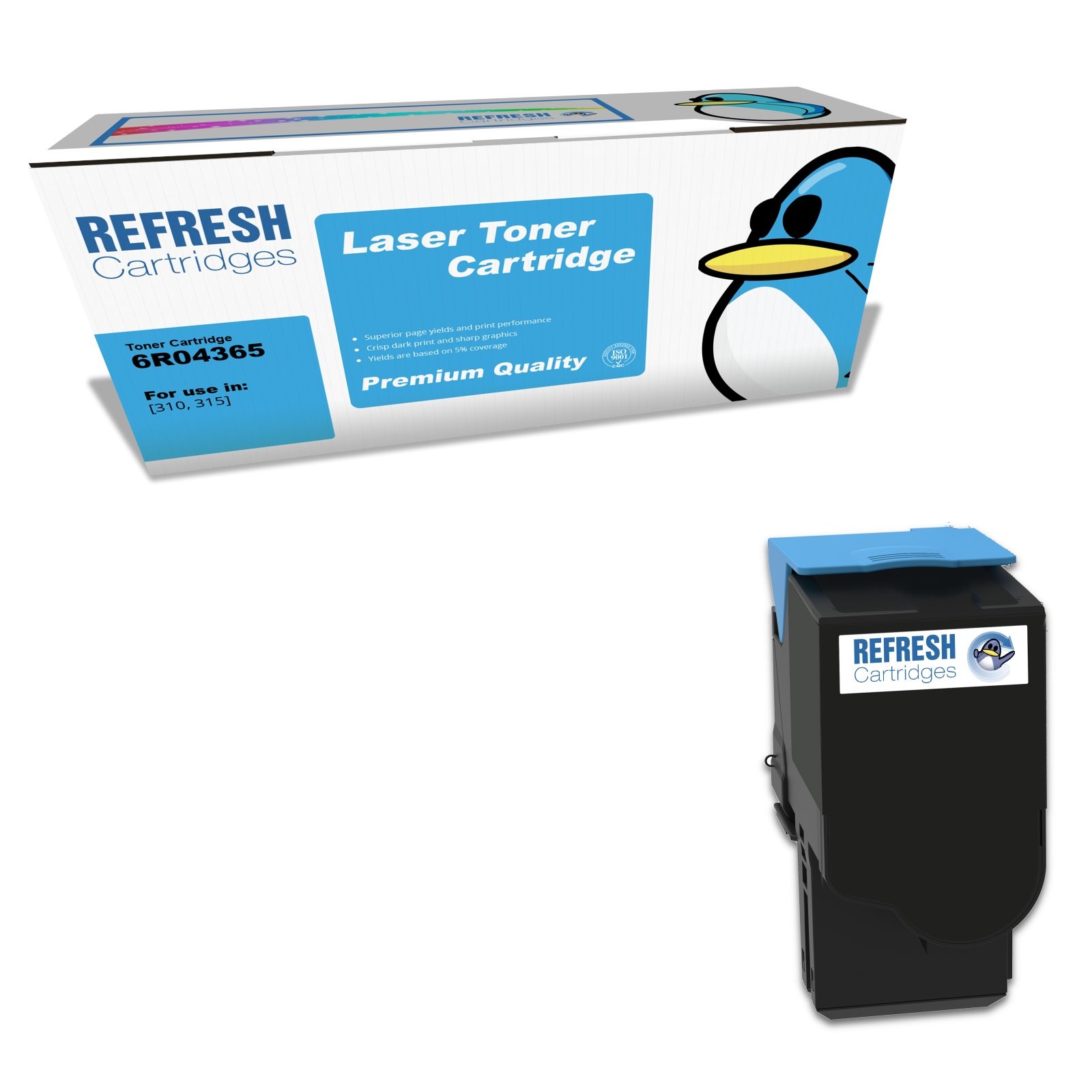 Refresh Cartridges Cyan 006R04365 Toner Compatible With Xerox Printers