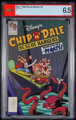 CHIP 'N' DALE RESCUE RANGERS #3 (DISNEY AUGUST 1990) DIRECT - Graded - PSA 6.5