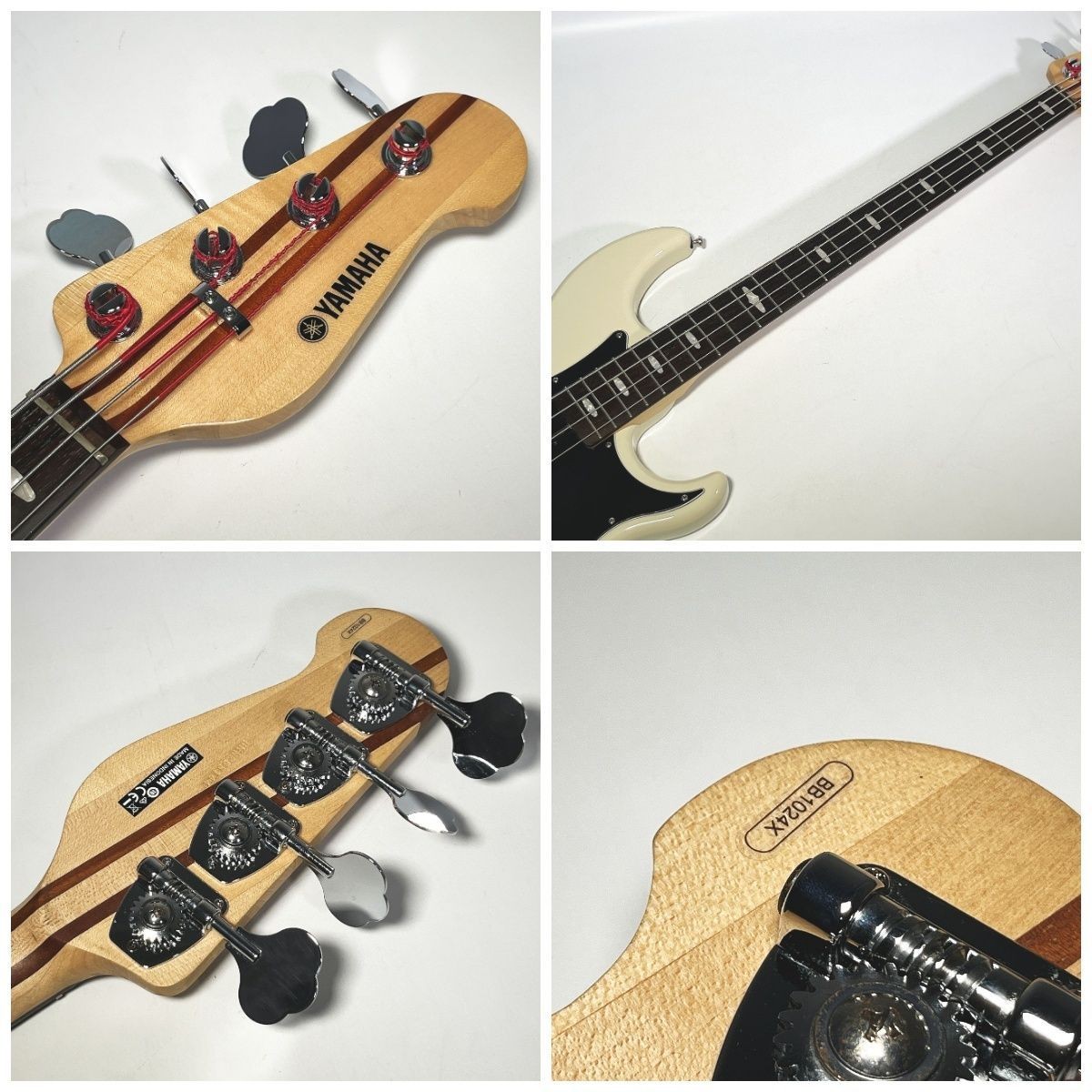 YAMAHA BB1024X Vintage White Electric Bass Guitar Shipping From