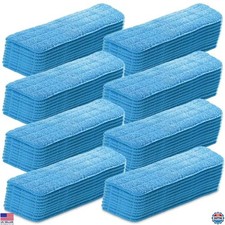 100 Pack Microfiber Mop Pads Reusable Machine Washable for Hard Floors