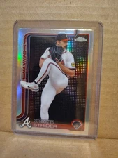 2025 Topps Chrome Spencer Strider Lightboard Logo Case Hit SP Retail Only Braves