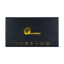 Goo Better Dice Sets Metal Polyhedral Dice Set - Silver & Blue EX