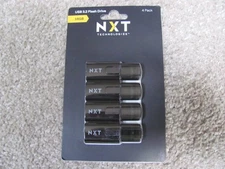 New NXT Technologies 16GB USB 3.2 Type-A Flash Drive, Black 4/Pack (NX61124)