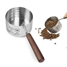 Dog Cat Food Scoop Measuring Cup, Stainless Steel 1 Cup Measuring Cup, Precis...
