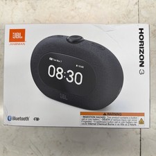 JBL Horizon 3 Bluetooth Clock Radio FM Black NEW SEALED
