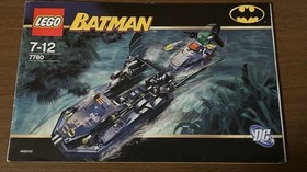 LEGO Batman The Batboat: Hunt for Killer Croc 7780 In 2006 Used Comp W/Manual