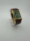 GREEN Vintage Seiko Slim Quartz men's Wrist Watch