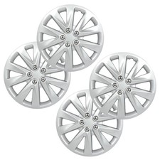 4pcs Universal Wheel Cover Snap On Hub Caps For 16 Wheel R16 Tires