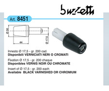 COPPIA CONTRAPPESI NERI STABILIZZATORE MANUBRIO MOTO SCOOTER BUZZETTI 8451N