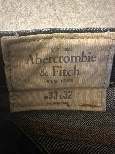 Abercrombie Fitch The A&F Skinny Button Fly Jeans Men’s 33X32 Blue - Picture 9 of 10