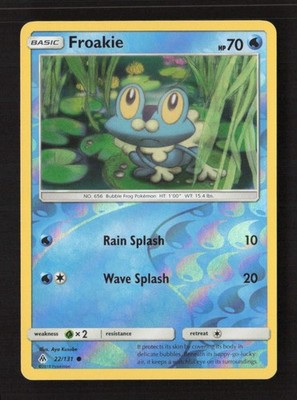 Froakie (22) Common Reverse Holo SM - Forbidden Light 22/131 LP Pokémon TCG