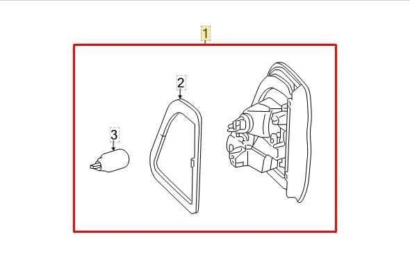 Luz trasera derecha Mercedes-Benz ML350 2013-2015 166-906-85-01 OEM Foto 2 de 4