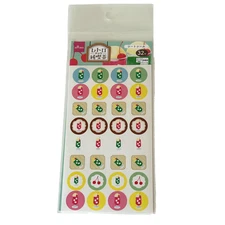 Daiso Art Tack Seal Sticker Sheet - Melon Soda Float