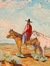 Fine Art Painting - Tom Waugh Oil Painting - Western Americana Art - Original