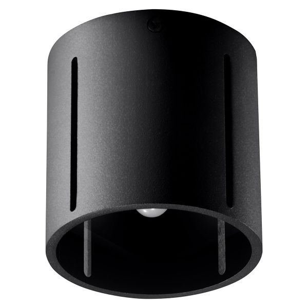 Plafonnier aluminium noir G9 Inez spot de plafond moderne cuisine