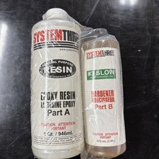 System Three General Purpose Epoxy Resin with 3 Slow Hardener, 1.5 Quart Kit
