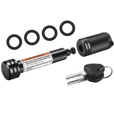 Trailer Hitch Lock - 5/8" Dia Locking Receiver Pin Fits 2" Receiver Tubes