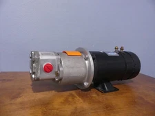 Leeson C4D18FK18A Direct Magnet Motor & Lovejoy Bucher Hydraulic AP212 Gear Pump