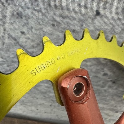 BMX 3ピースクランクセット ビンテージSugino 40T Vintage Sugino BMX Crankset 170mm 40T Ring 110 BCD Forged Crank