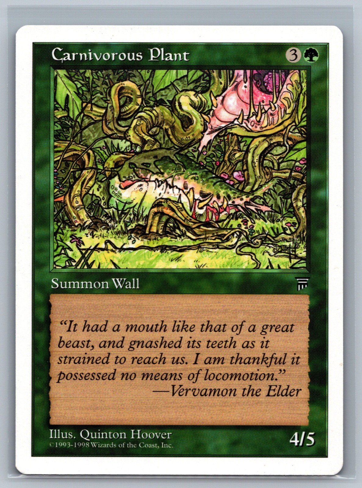 Magic The Gathering Anthologies Carnivorous Plant MTG TCG CCG