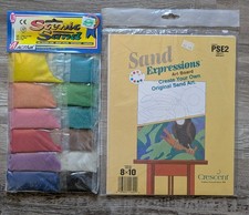 Vintage Sand Expressions Art Board by Crescent Toucan Bird Scenic Sand - New