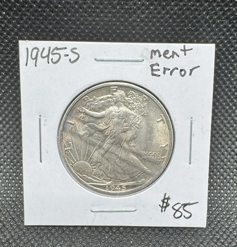 1945 S WALKING LIBERTY SILVER HALF DOLLAR HI GRADE U.S. MINT RARE COIN