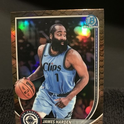 2025-26 Topps Bowman Chrome James Harden REPTILIAN Refractor BCV