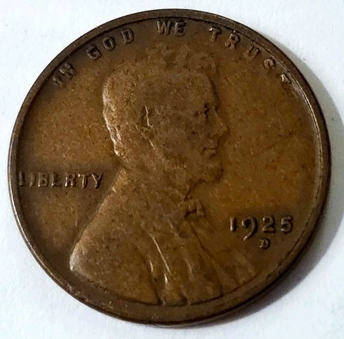 1925-D Lincoln Wheat Cent Penny VF