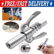 Grease Gun Coupler Double Handle High Pressure Quick Release Lock Oil Nozzles