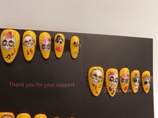 handmade halloween press on nails