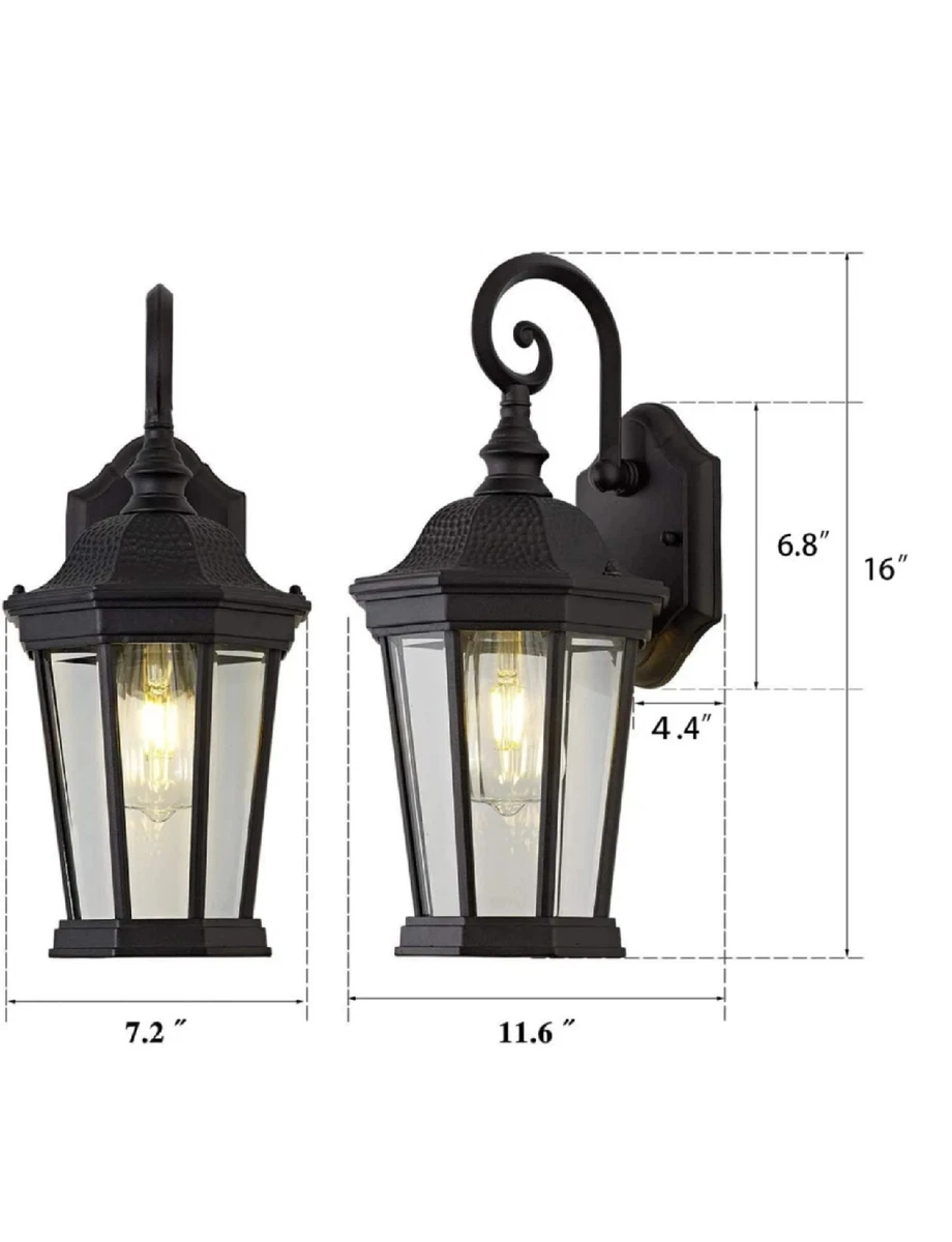 Smeike Exterior Light Fixture Large Outdoor Wall Light Lantern 16