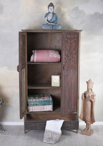 Wäscheschrank Schrank Antik Holzschrank China Kleiderschrank Garderobenschrank - Bild 5 von 6