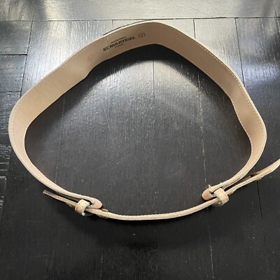Vintage Sonia Rykiel leather belt with adjustable gold snaps  display picture 3