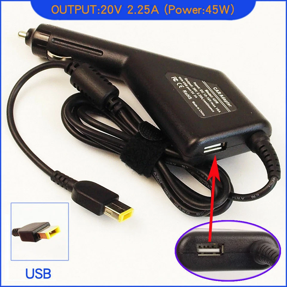 Adaptador Cargador Coche 45w 20v 2.25A para Lenovo ThinkPad T440 20B7 Foto 2 de 4