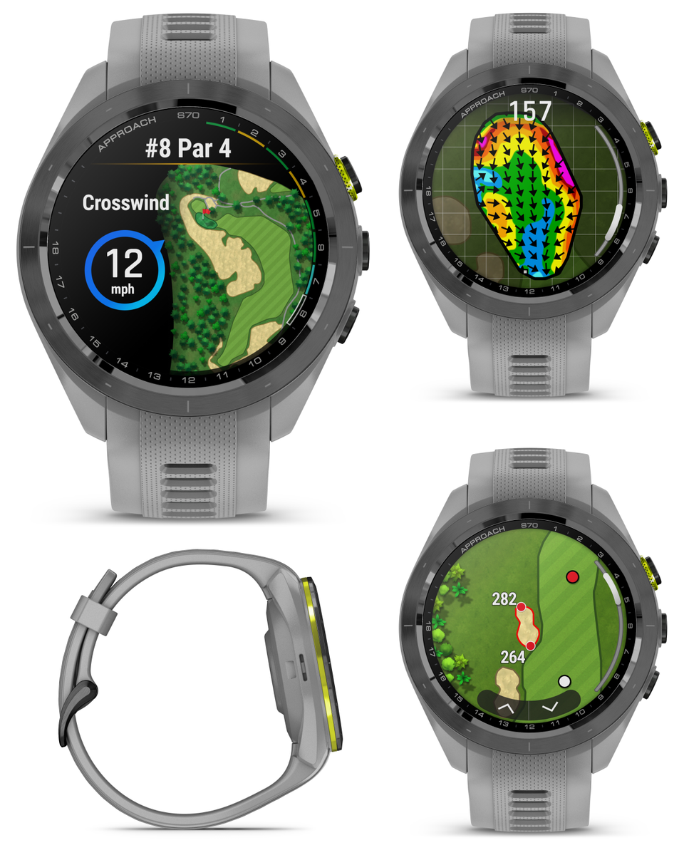 Garmin Approach S70 Gray 42mm Women Golf GPS Watch 43000+ Courses