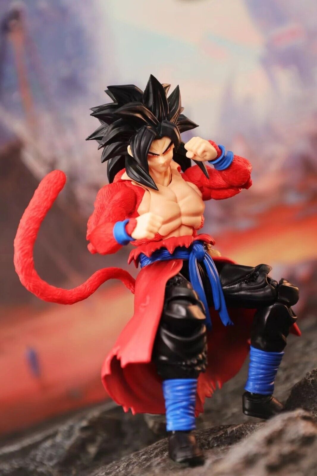 DRAGON BALL Super - Action Figure Goku Xeno SSj4 custom SH figuarts by Kong  | eBay