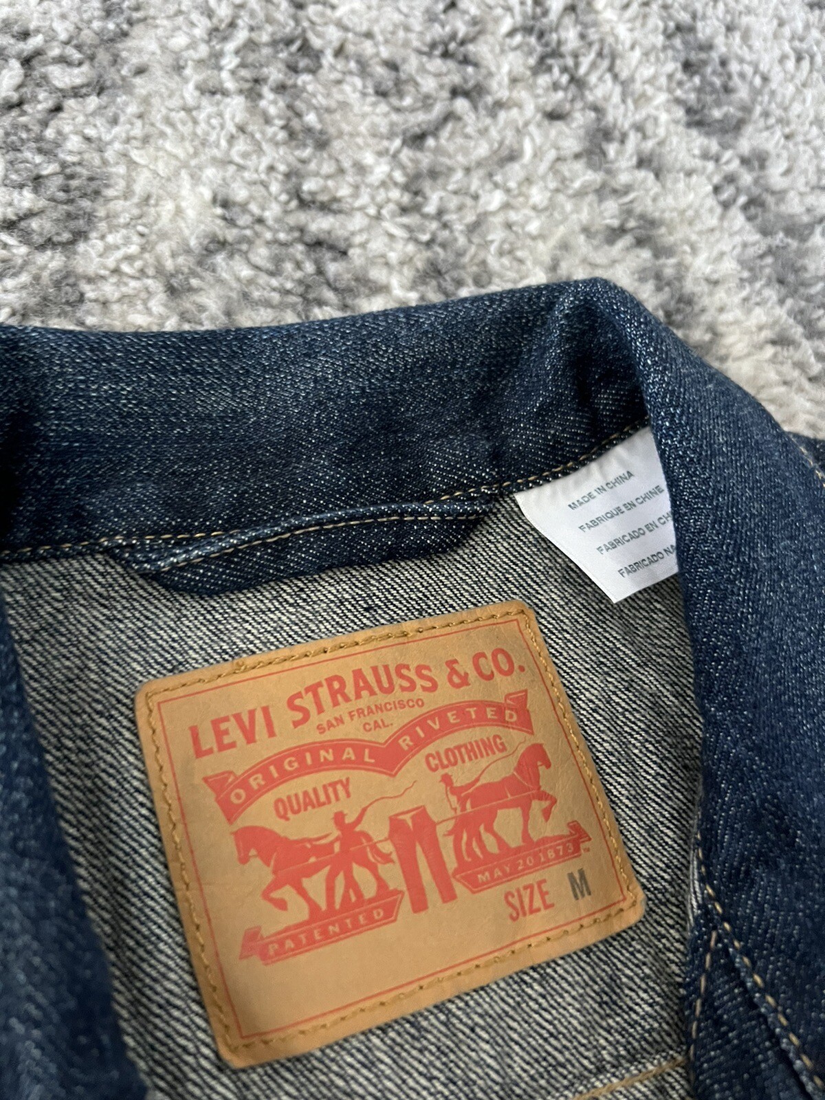 NWT mens levis denim Jacket medium eBay