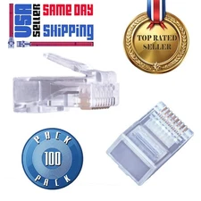 100-RJ45 CAT6 8P8C MODULAR PLUG CAT-6 FAST FREE SHIPPING!  Tuff Jacks Quality