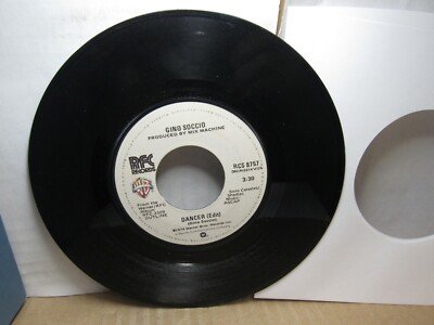 Old 45 RPM Record - RFC RCS 8757 - Gino Soccio - Dancer / So Lonely