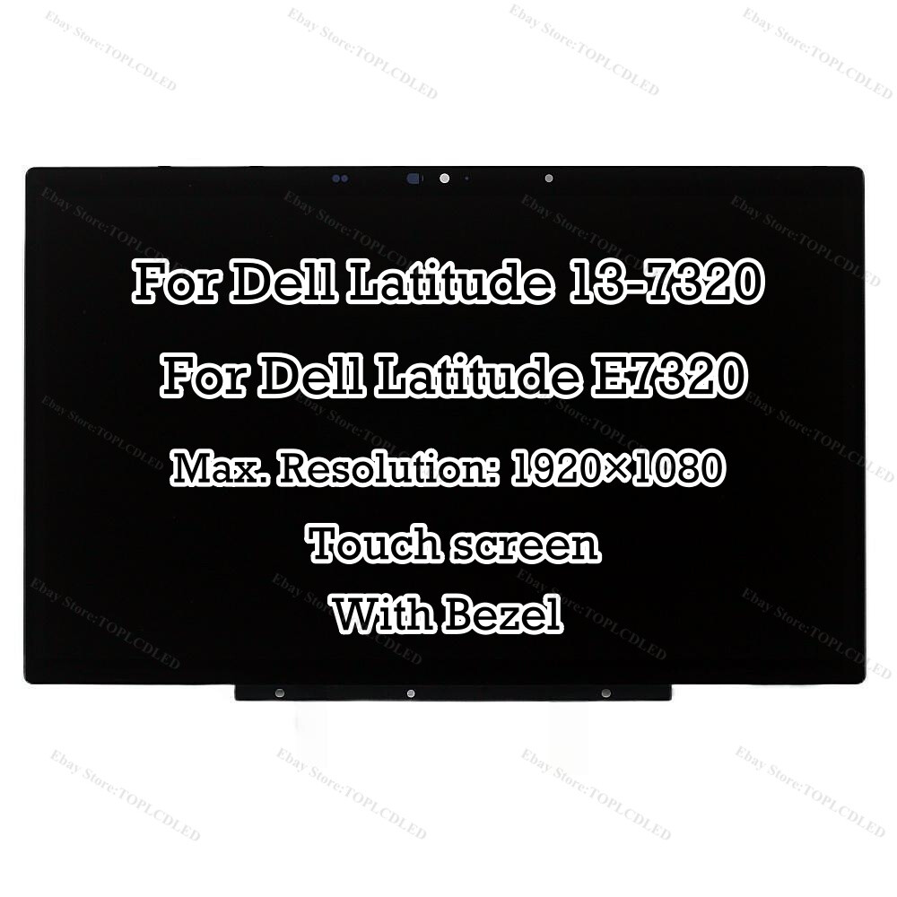 13.3"" Dell Latitude 7320 2-in-1 FHD LCD LED Touch Screen Display Panel Assembly