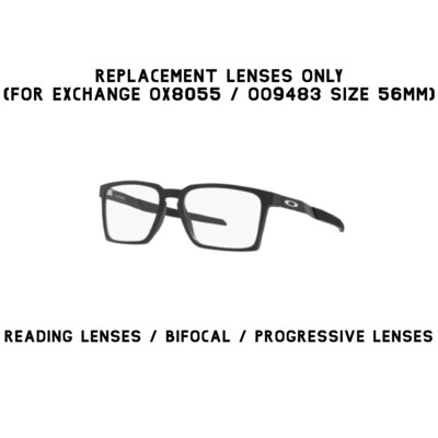 Oakley Exchange 56mm Replacement Lenses Reading/Bifocal/Progressive Lenses