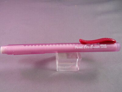 Pentel Vintage Clic Erasers Burgandy-Older style-no finger grip--new old stock