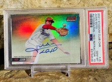 Juan Soto Red Refractor Auto /5 PSA 10 POP 1 2021 Stadium Club Chrome Parallel