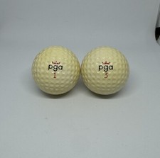 2 PGA Ryder Cup II Vintage Golf Ball 1 3 Red Crown